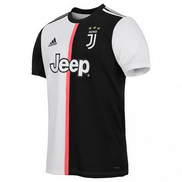 Tailandia Camiseta Juventus 1ª 2019-2020 Blanco Negro
